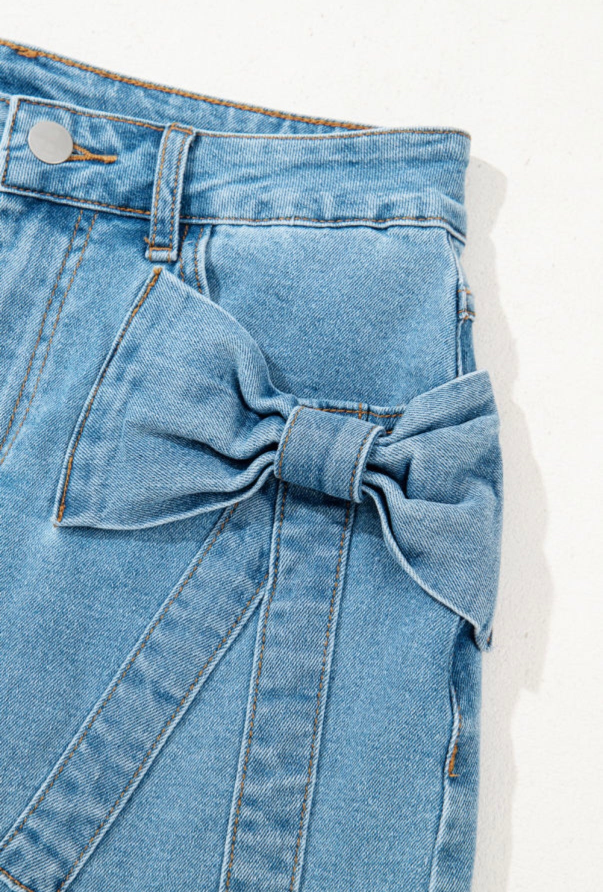 RODEO RIBBON DENIM SKIRT