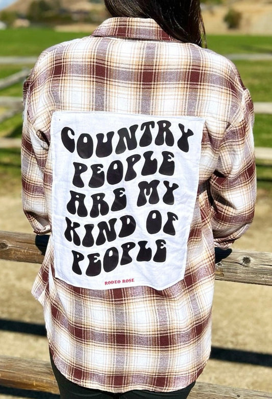 COUNTRY PEOPLE FLANNEL