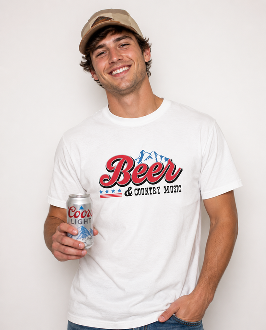 BEER & COUNTRY MUSIC TEE