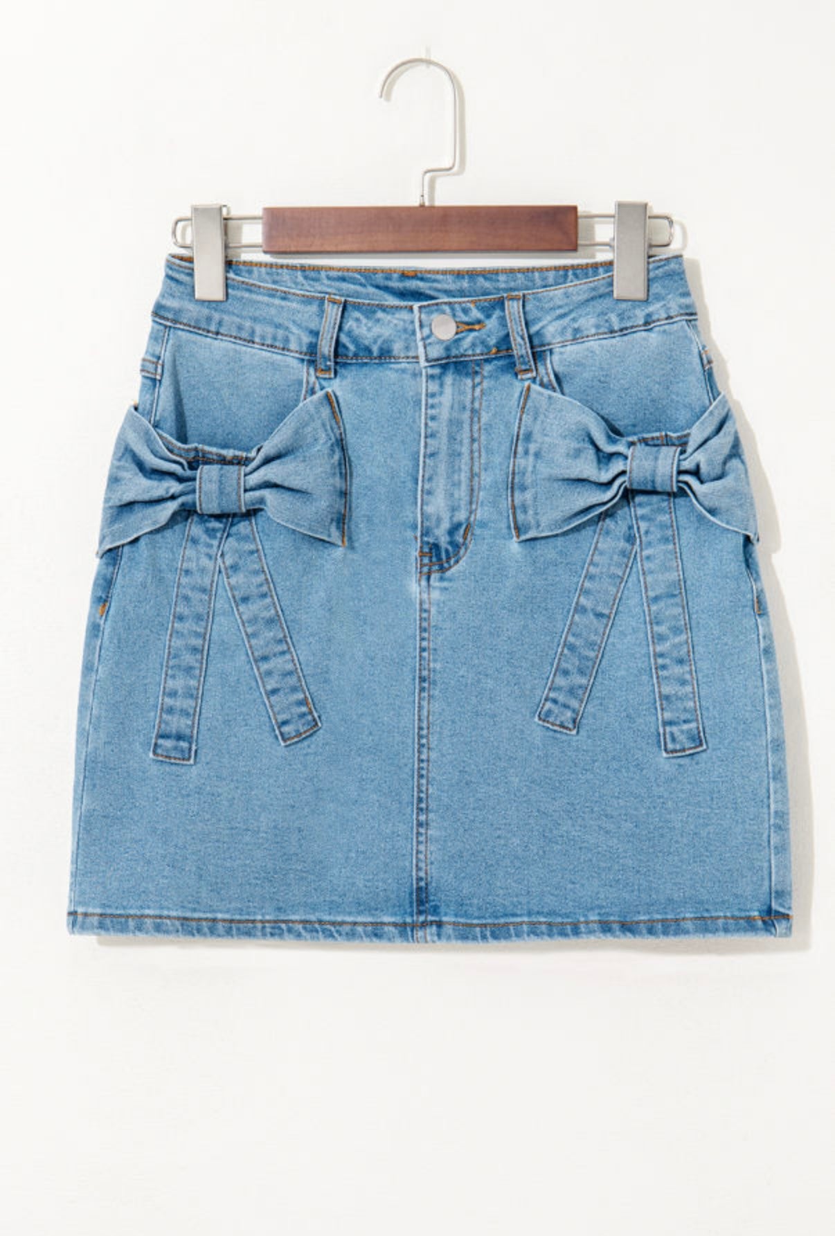 RODEO RIBBON DENIM SKIRT