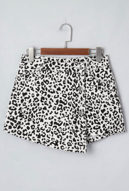 WILD SIDE OVERLAP DENIM SHORTS