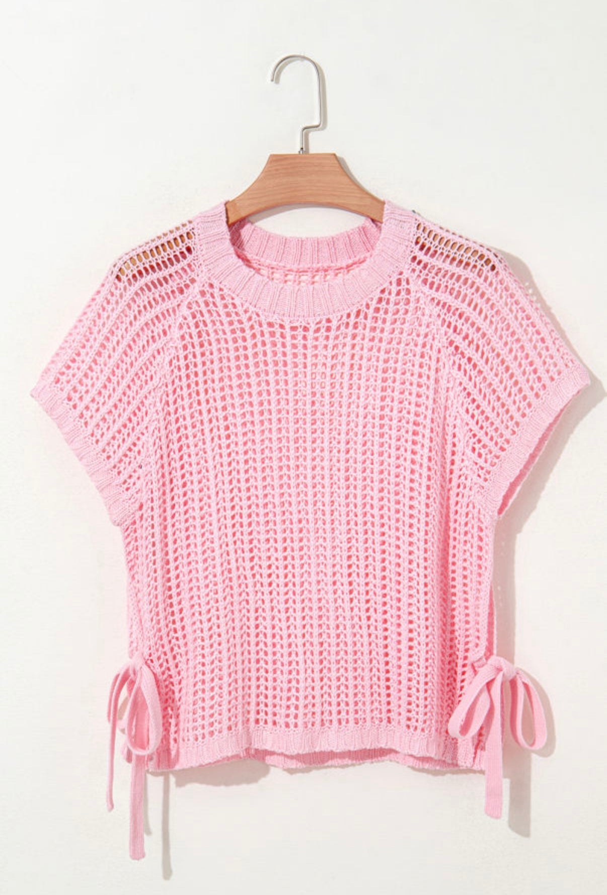 COASTAL CHARM SIDE TIE SWEATER