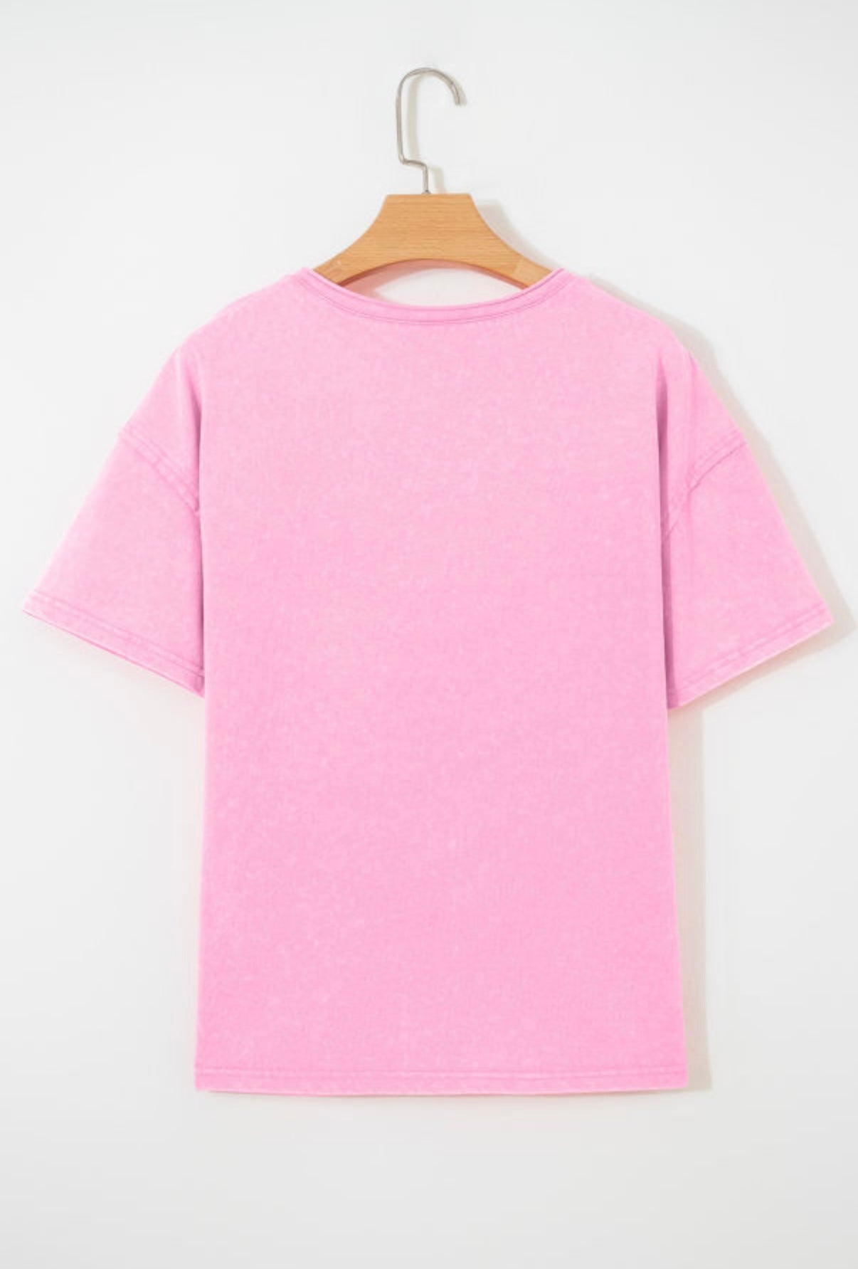 PINK CLOUD V NECK TEE