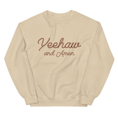 YEEHAW & AMEN CREWNECK