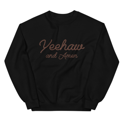 YEEHAW & AMEN CREWNECK